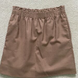 J. Crew Camel Wool Mini Skirt
